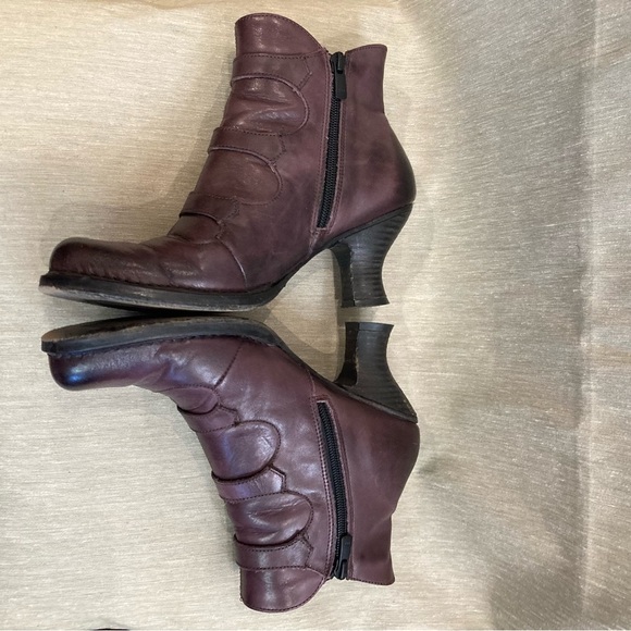 NEOSENS Sz 38  Rococo Steampunk Style Funky Heels Buckles Zipper Side Booties - Picture 3 of 12